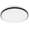 BADEZIMMER-DECKENLEUCHTE  34/6,5 cm    - Schwarz/Weiß, Basics, Kunststoff/Metall (34/6,5cm) - Celina