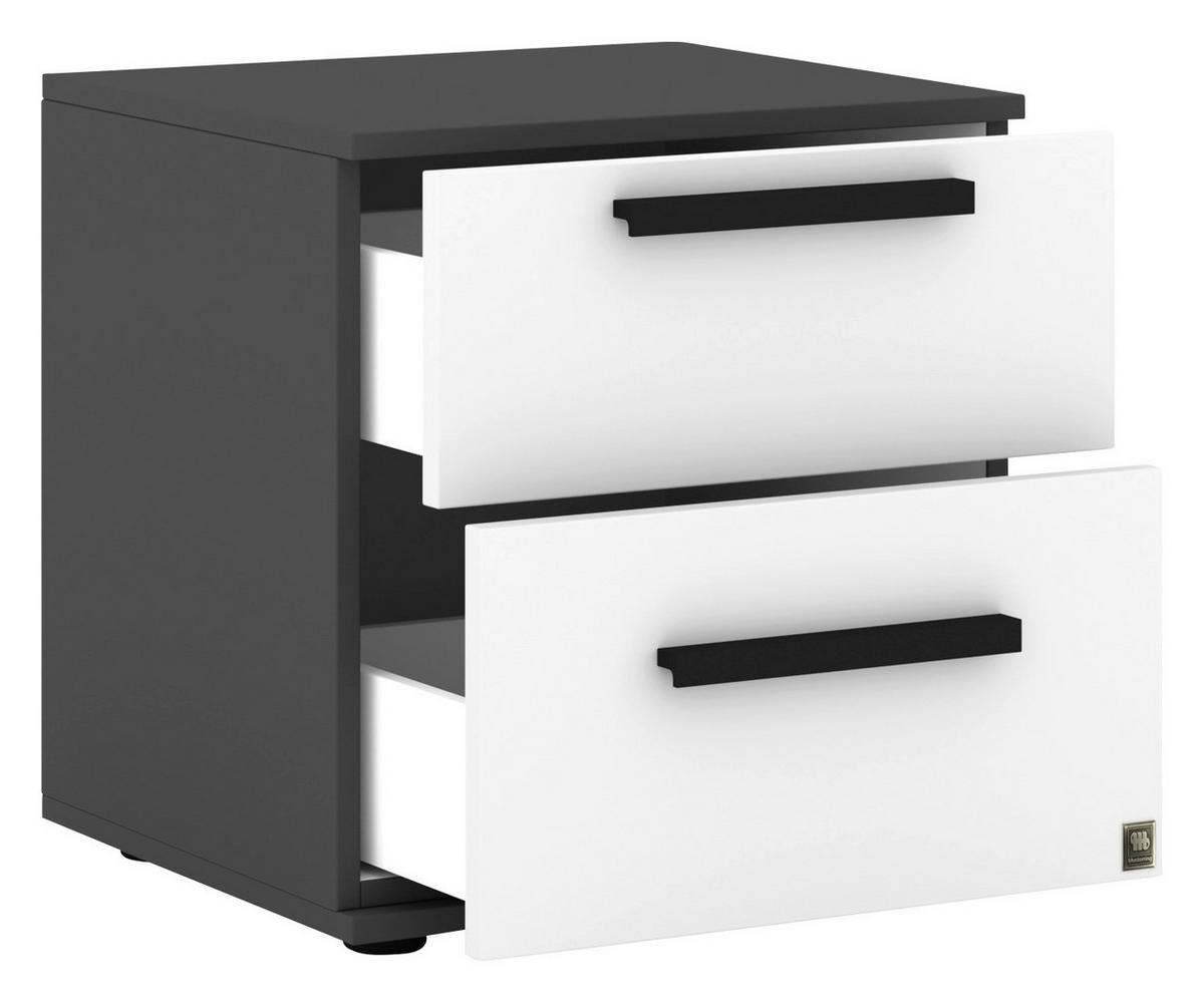 NACHTSCHRANK 46/48,6/46 cm  - Anthrazit/Schwarz, Design, Holzwerkstoff/Kunststoff (46/48,6/46cm) - Musterring