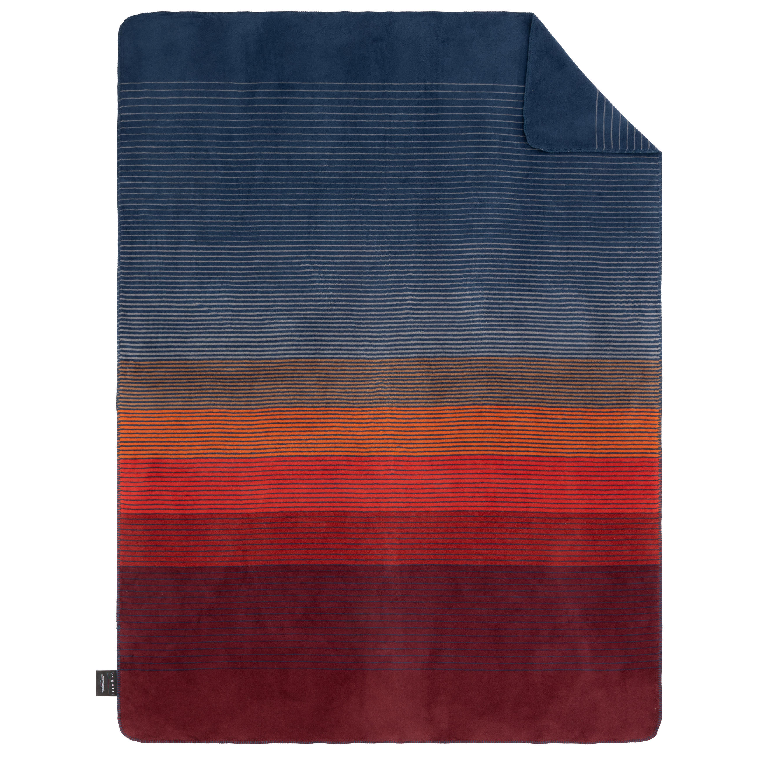 WOHNDECKE 150/200 cm  - Blau/Terracotta, Basics, Textil (150/200cm) - Bugatti