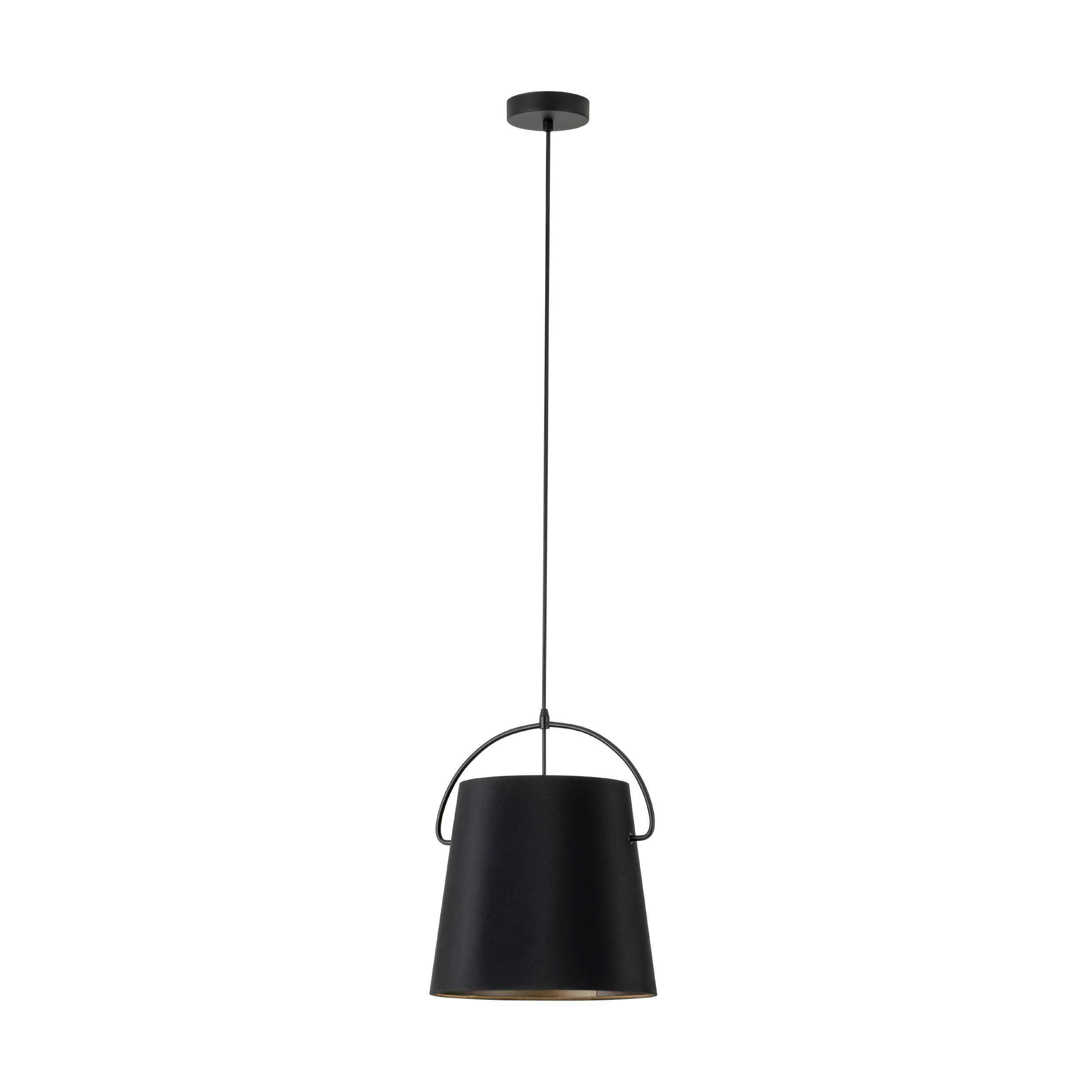 HÄNGELEUCHTE 28/110 cm  - Schwarz, Basics, Textil/Metall (28/110cm) - Eglo