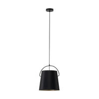 HÄNGELEUCHTE Granadillos 28/110 cm  - Schwarz, Basics, Textil/Metall (28/110cm) - Eglo