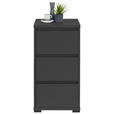 NACHTKÄSTCHEN 40,1/78,9/48 cm  in Anthrazit  - Anthrazit, Design, Holzwerkstoff (40,1/78,9/48cm) - Carryhome