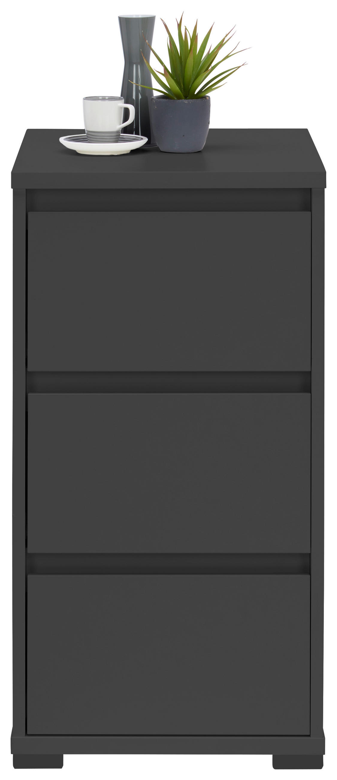 NACHTSCHRANK 40,1/78,9/48 cm  - Anthrazit, Design, Holzwerkstoff (40,1/78,9/48cm) - Carryhome