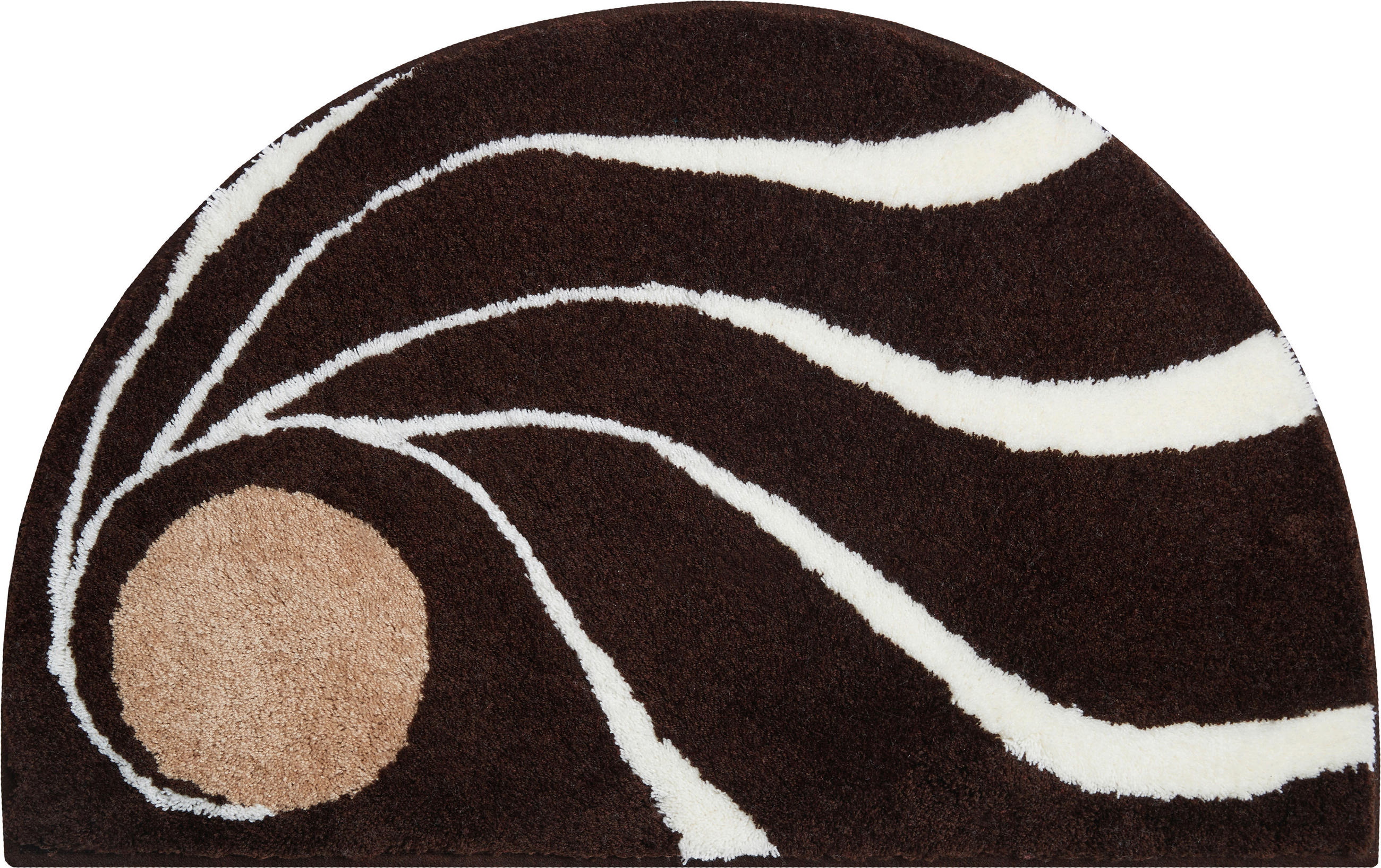 Grund Badteppich Colani 18 Braun 50x80 cm