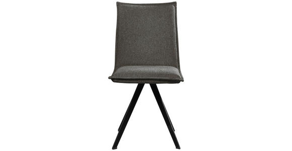 STUHL  Stoffauswahl, Sitzfläche 180° drehbar, automatische Rückholfunktion Webstoff  - Schwarz, Basics, Holz/Textil (46/91/61cm) - Carryhome