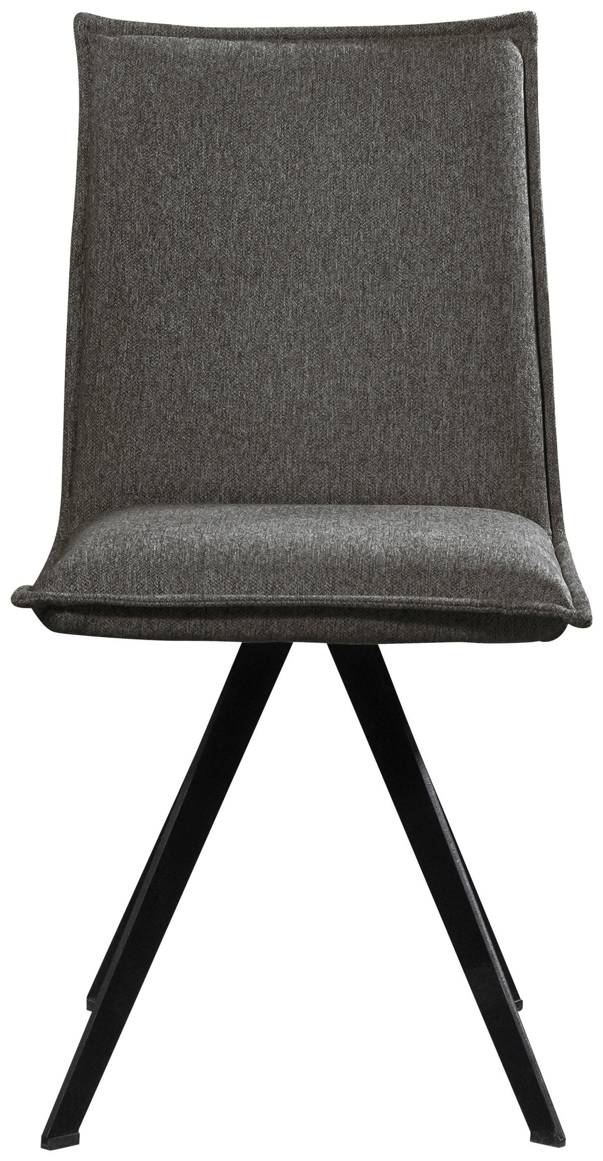 STUHL Webstoff Schwarz Buche massiv  - Schwarz, Basics, Holz/Textil (46/91/61cm) - Carryhome