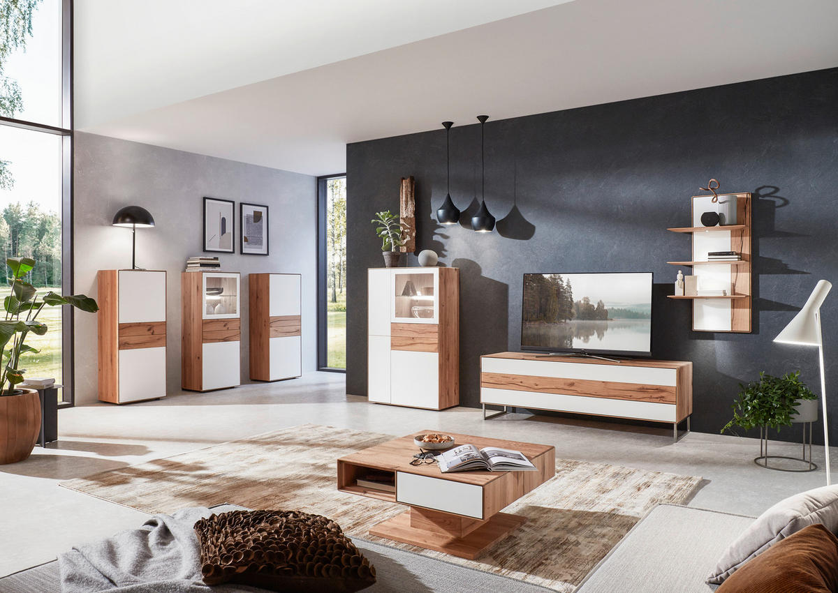 COUCHTISCH in Holz 80/80/42 cm  - Eichefarben/Weiß, Natur, Holz (80/80/42cm) - Valnatura