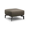 HOCKER in Textil Braun  - Schwarz/Braun, Design, Textil/Metall (70/70/46cm) - SENSOO