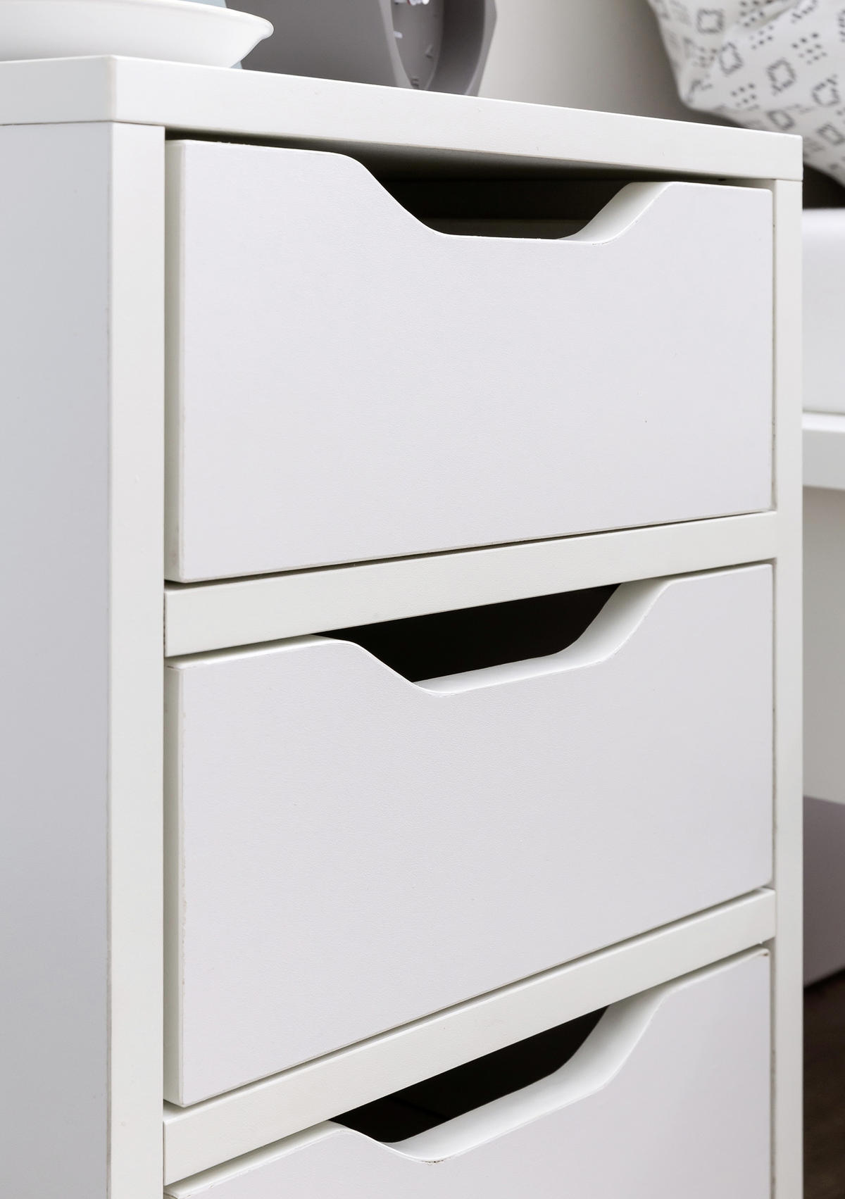 NOČNÝ STOLÍK, biela, 31/49/31 cm - biela, Modern, kompozitné drevo (31/49/31cm) - MID.YOU