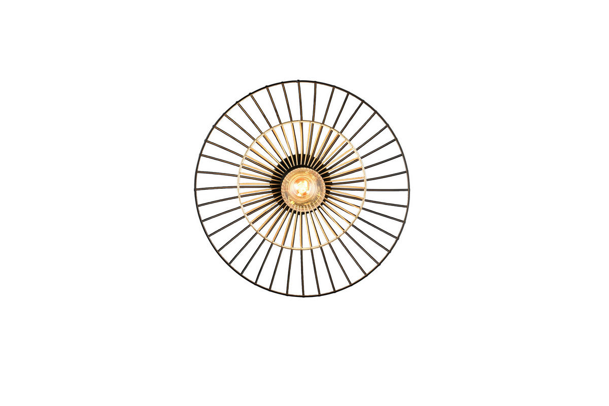 Plafonieră  30/11,5 cm    - auriu/negru, Design, metal (30/11,5cm)