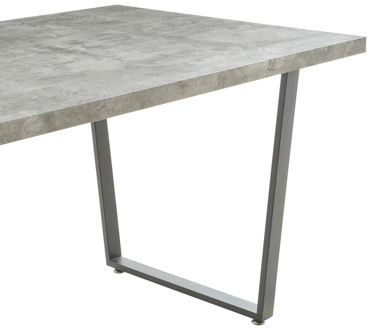 JEDÁLENSKÝ STÔL, sivá, čierna, 160/90/76 cm - čierna/sivá, Modern, kov/kompozitné drevo (160/90/76cm) - P & B
