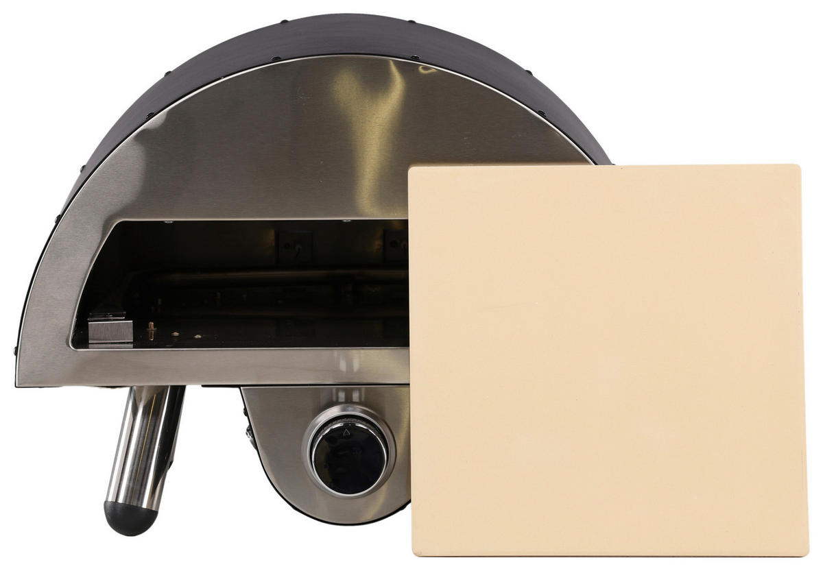 PIZZAOFEN  - Schwarz, KONVENTIONELL, Metall (52/39/49cm) - Gardenson
