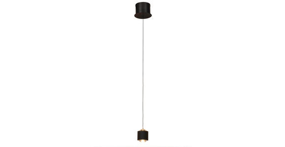 LED-HÄNGELEUCHTE 14/170 cm - Schwarz, Design, Kunststoff/Metall (14/170cm) - Novel