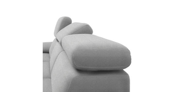 ECKSOFA Velours - Schwarz, Design, Textil/Metall (295/187cm) - Novel