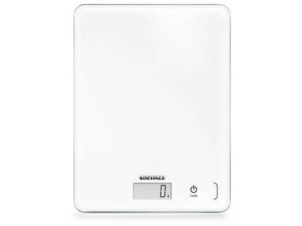DIGITALNA KUHINJSKA VAGA  - bijela, Basics, staklo/plastika (19,2/2,5/23,4cm) - Soehnle