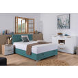 BOXBETT 140/200 cm  in Petrol  - Chromfarben/Petrol, KONVENTIONELL, Kunststoff/Textil (140/200cm) - Carryhome