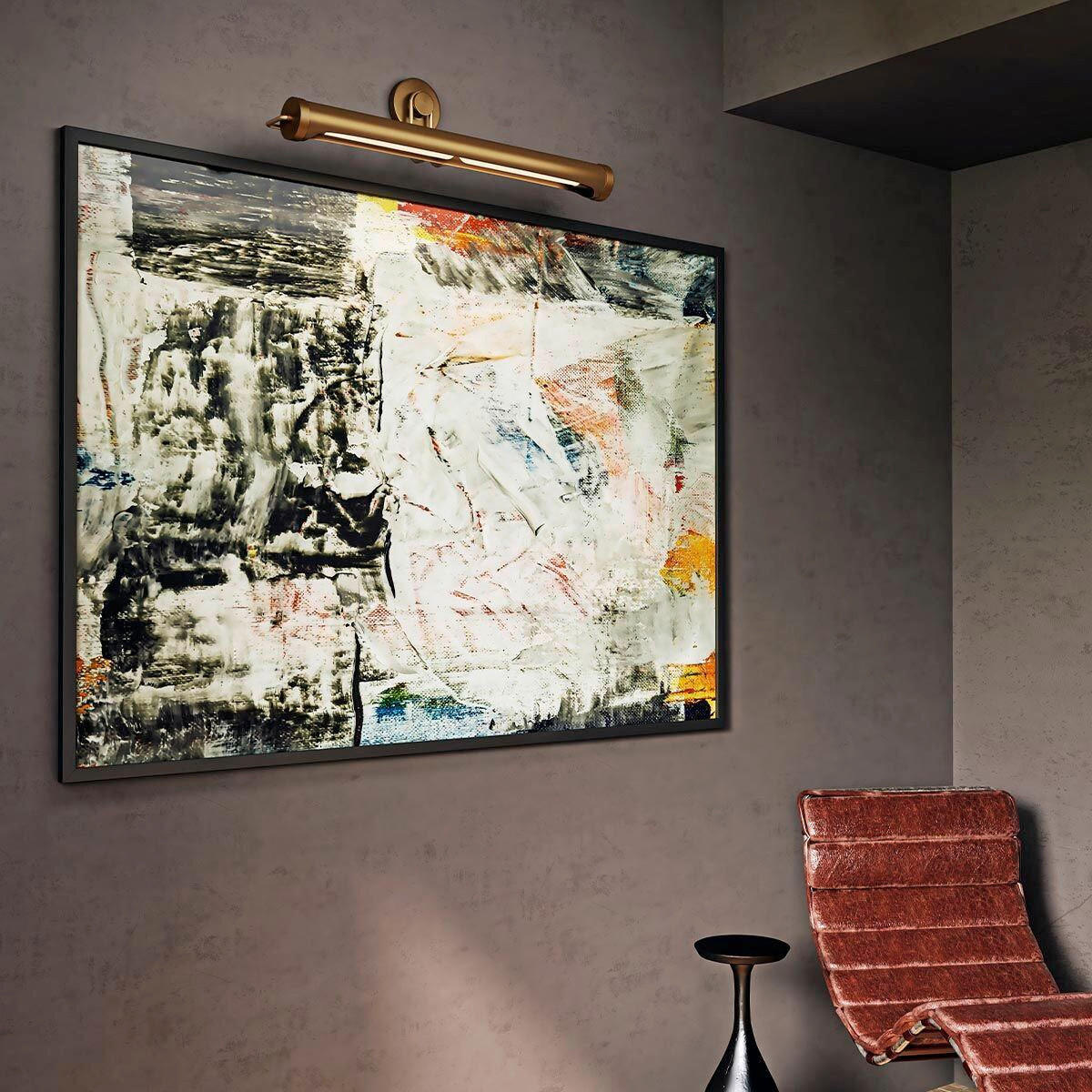 WANDLEUCHTE    - Messingfarben, KONVENTIONELL, Metall (23,2/81,3/19,8cm) - Elstead Lighting