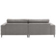 ECKSOFA  in Flachgewebe Sandfarben  177/253 cm  - Sandfarben/Schwarz, Design, Textil/Metall (177/253cm) - Dieter Knoll