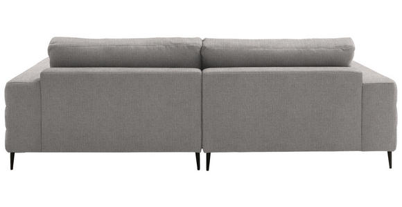 ECKSOFA  in Flachgewebe Sandfarben  177/253 cm  - Sandfarben/Schwarz, Design, Textil/Metall (177/253cm) - Dieter Knoll