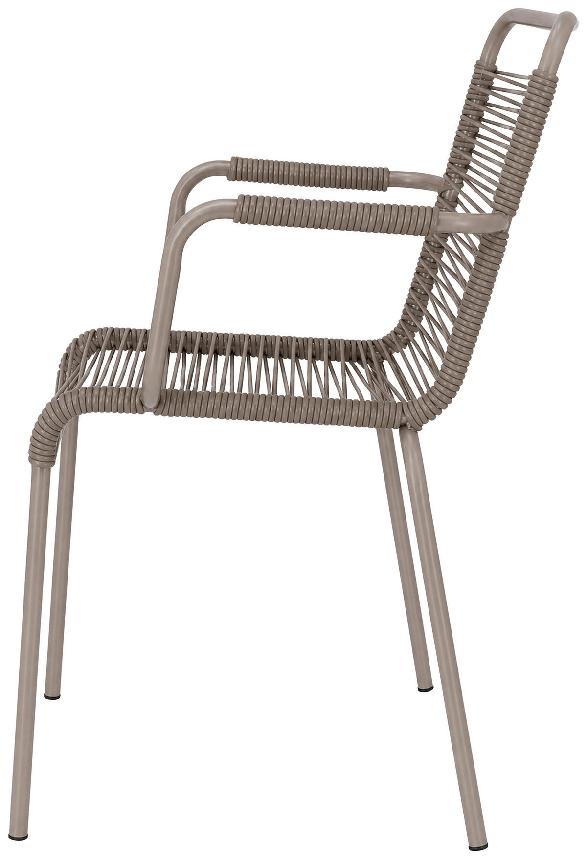 STAPELSESSEL Aluminium Taupe  - Taupe, MODERN, Kunststoff/Metall (57/85/57cm) - FIAM