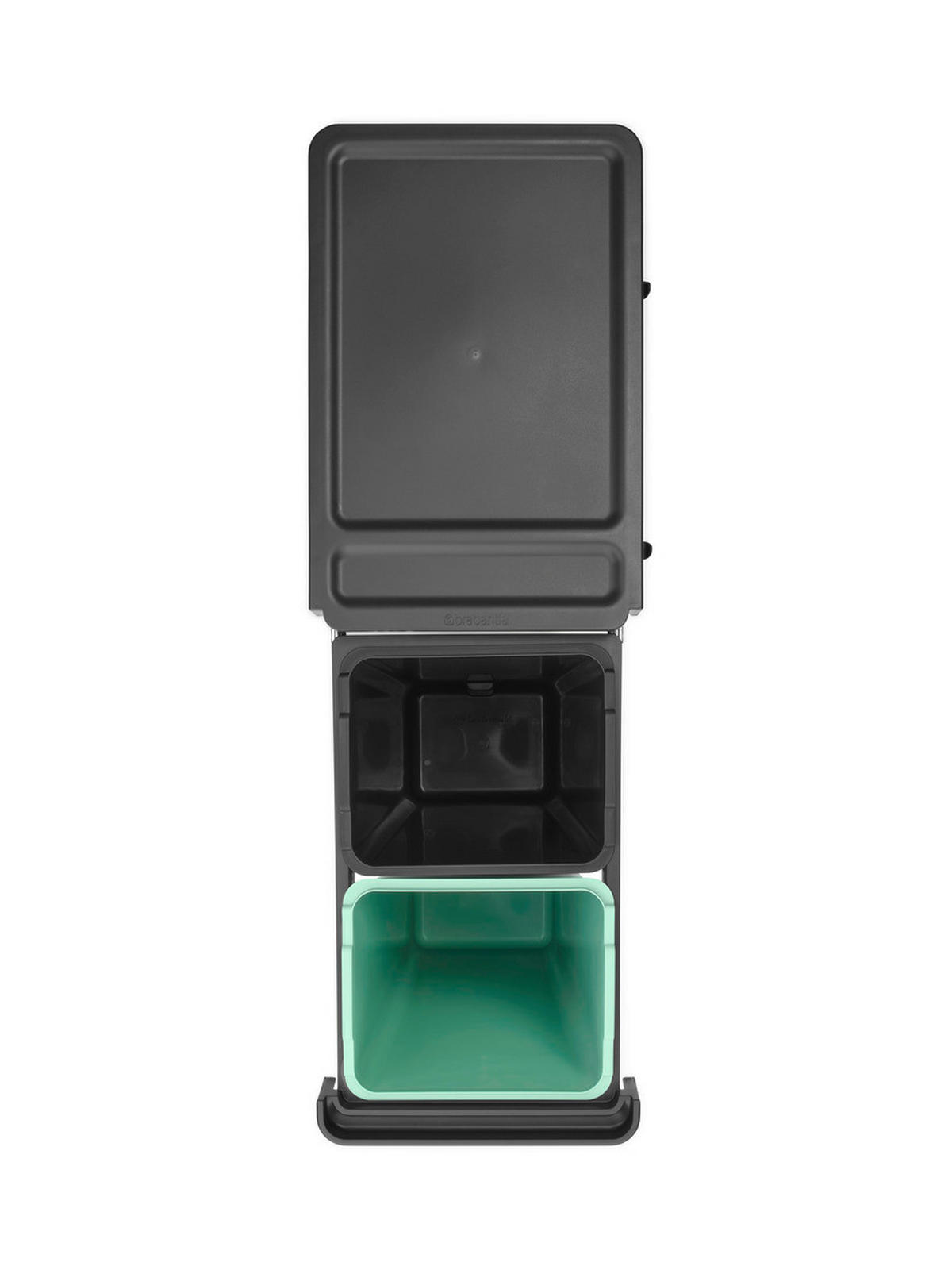 UGRAD. SUSTAV ZA ODV. OTPADA  2 x 30 l   - zelena/antracit, Basics, plastika (30,4/63,7/48,1cm) - Brabantia