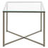 BEISTELLTISCH in Klar, Chromfarben - Chromfarben/Klar, Design, Glas/Metall (50/45/50cm) - Carryhome BEISTELLTISCH in Klar, Chromfarben - Chromfarben/Klar, Design, Glas/Metall (50/45/50cm) - Carryhome