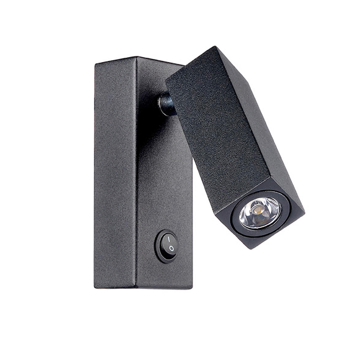 NÁSTĚNNÉ LED SVÍTIDLO, 11/8/4 cm - černá, Design, kov (11/8/4cm)