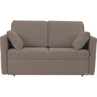 SCHLAFSOFA Chenille Schlammfarben  - Schlammfarben/Schwarz, KONVENTIONELL, Kunststoff/Textil (150/88/91cm) - Sedda
