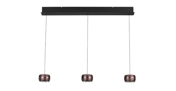 LED-HÄNGELEUCHTE 100/12/180 cm  - Braun, Basics, Glas/Metall (100/12/180cm) - Dieter Knoll