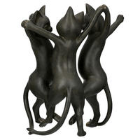 SKULPTUR - Schwarz, Basics, Kunststoff (26/30,5/21cm)