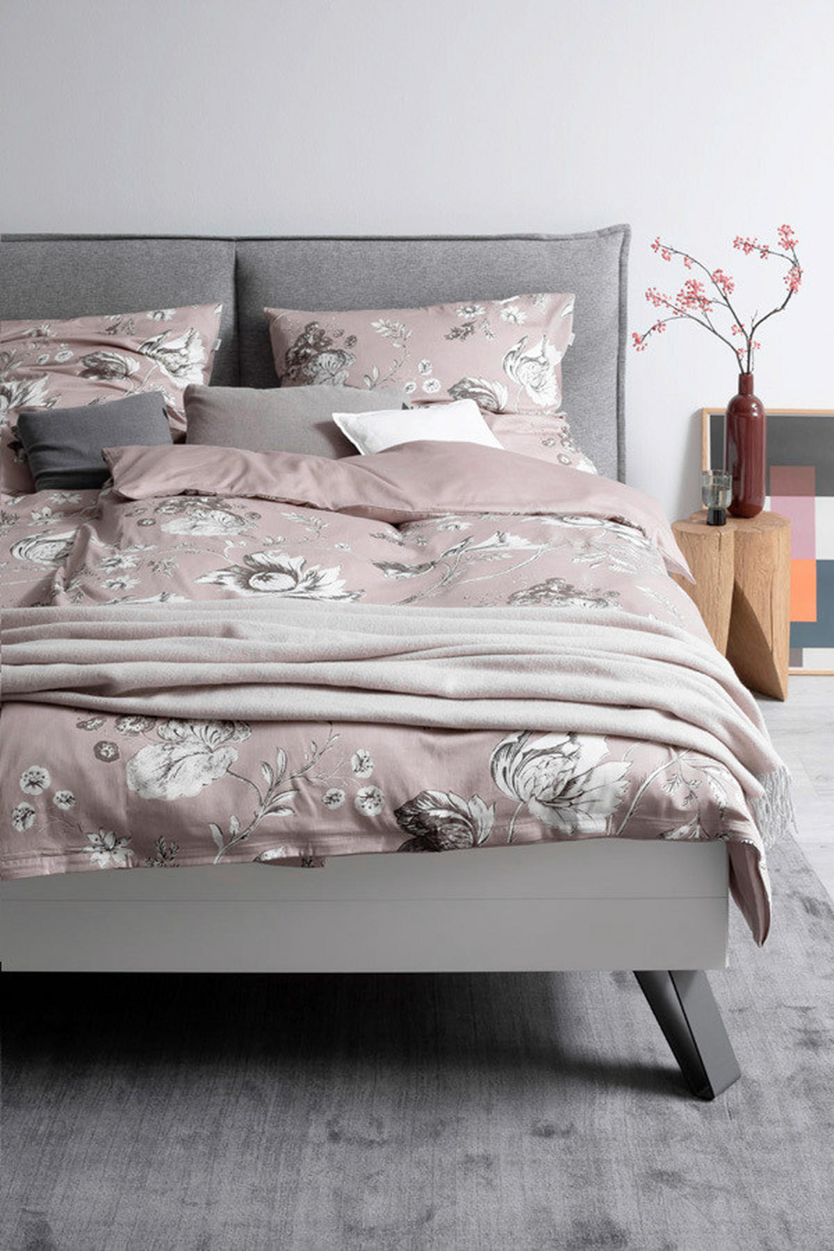 WENDEBETTWÄSCHE SW-Silent Satin 135/200 cm  - Altrosa/Rosa, Basics, Textil (135/200cm) - Schöner Wohnen