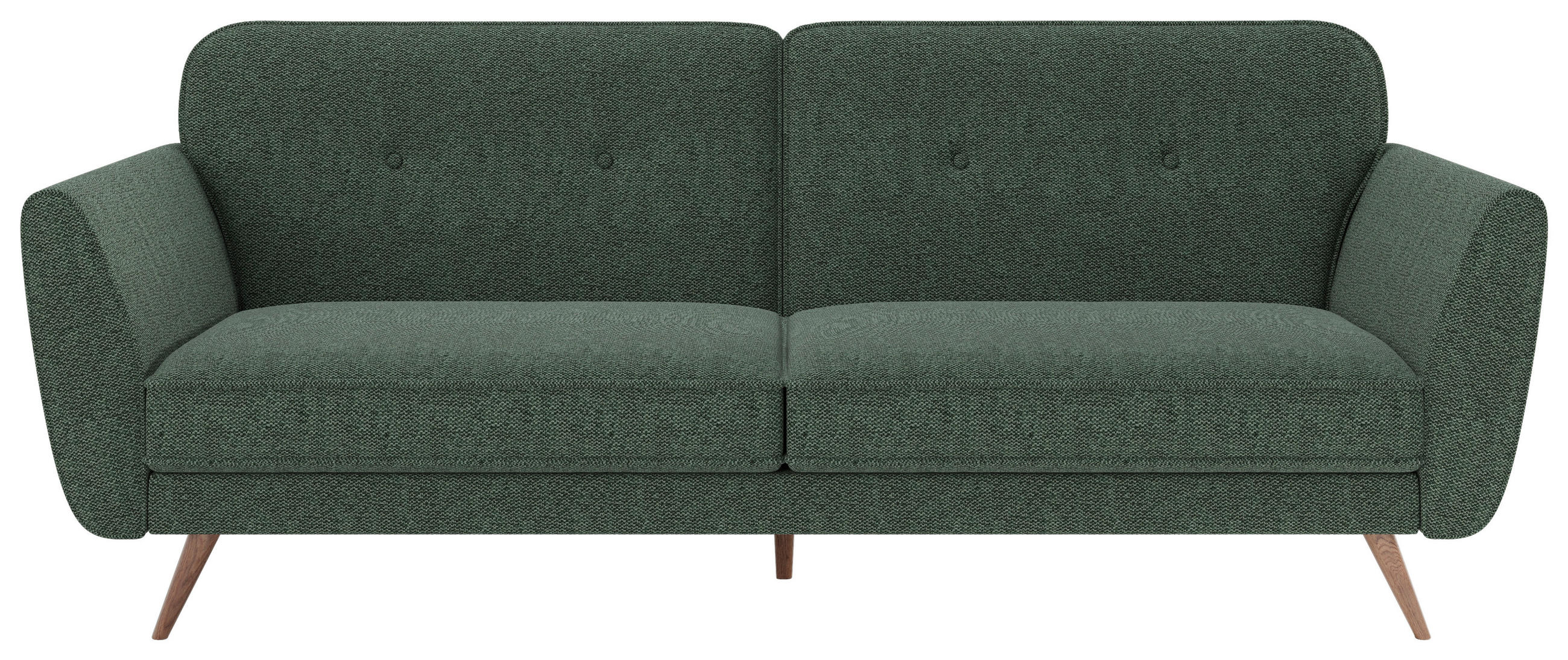 SCHLAFSOFA KOPENHAGEN  in Textilgeflecht Grün  - Dunkelgrün/Grün, MODERN, Holz/Textil (222/87,5/83cm) - MID.YOU