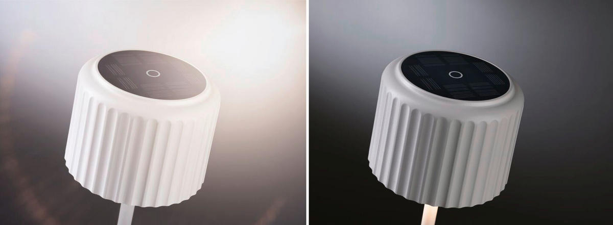 SOLARLEUCHTE Else 10,2/30,5 cm   - Weiß, Basics, Metall (10,2/30,5cm) - Paulmann