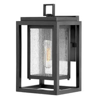 AUSSENWANDLEUCHTE Hinkley 30,5/17,8/17,3 cm  - Schwarz, Design, Glas/Metall (30,5/17,8/17,3cm) - Elstead Lighting