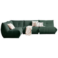 ECKSOFA in Cord Dunkelgrün  - Dunkelgrün, Trend, Textil (210/315cm) - Livetastic