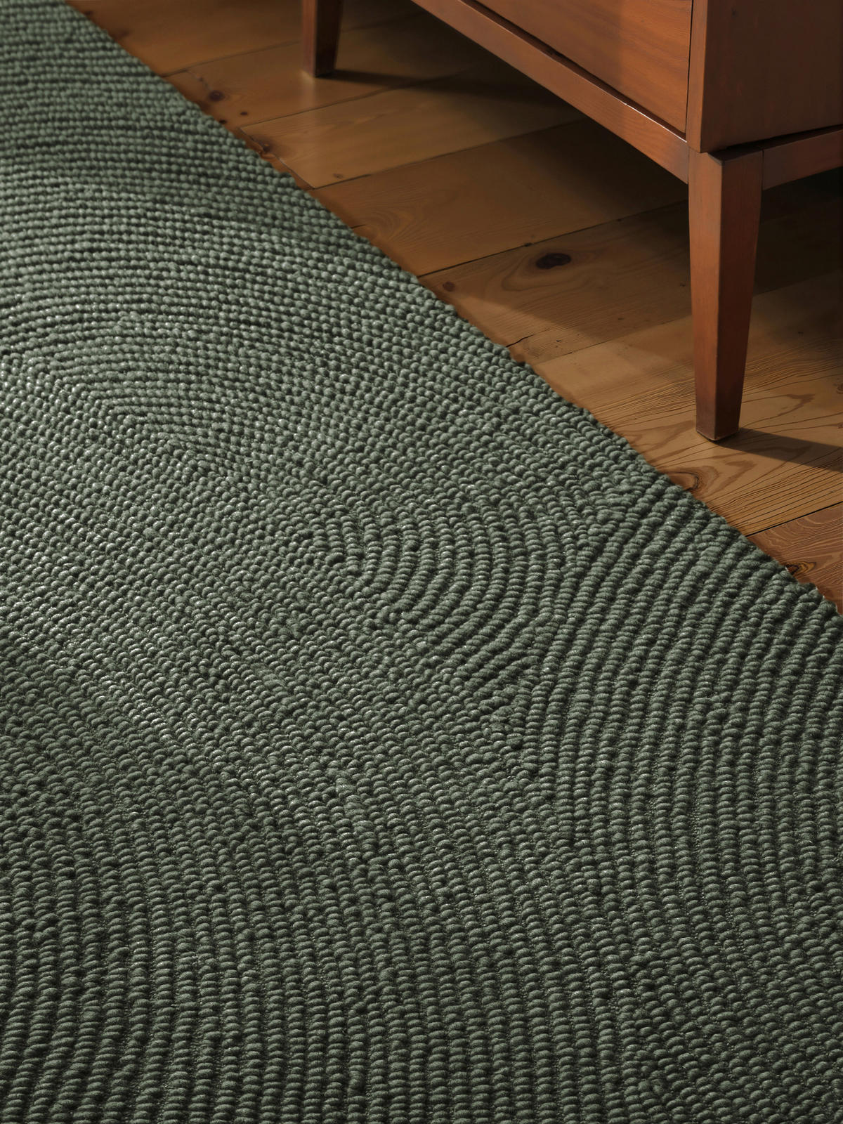 LÄUFER 80/200 cm Calmio  - Dunkelgrün, Basics, Textil (80/200cm) - Hanse Home