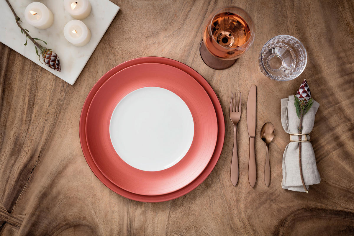 GURMANSKI TANJUR  32 cm        Manufacture Glow  - narančasta/bijela, Basics, keramika (32cm) - Villeroy & Boch