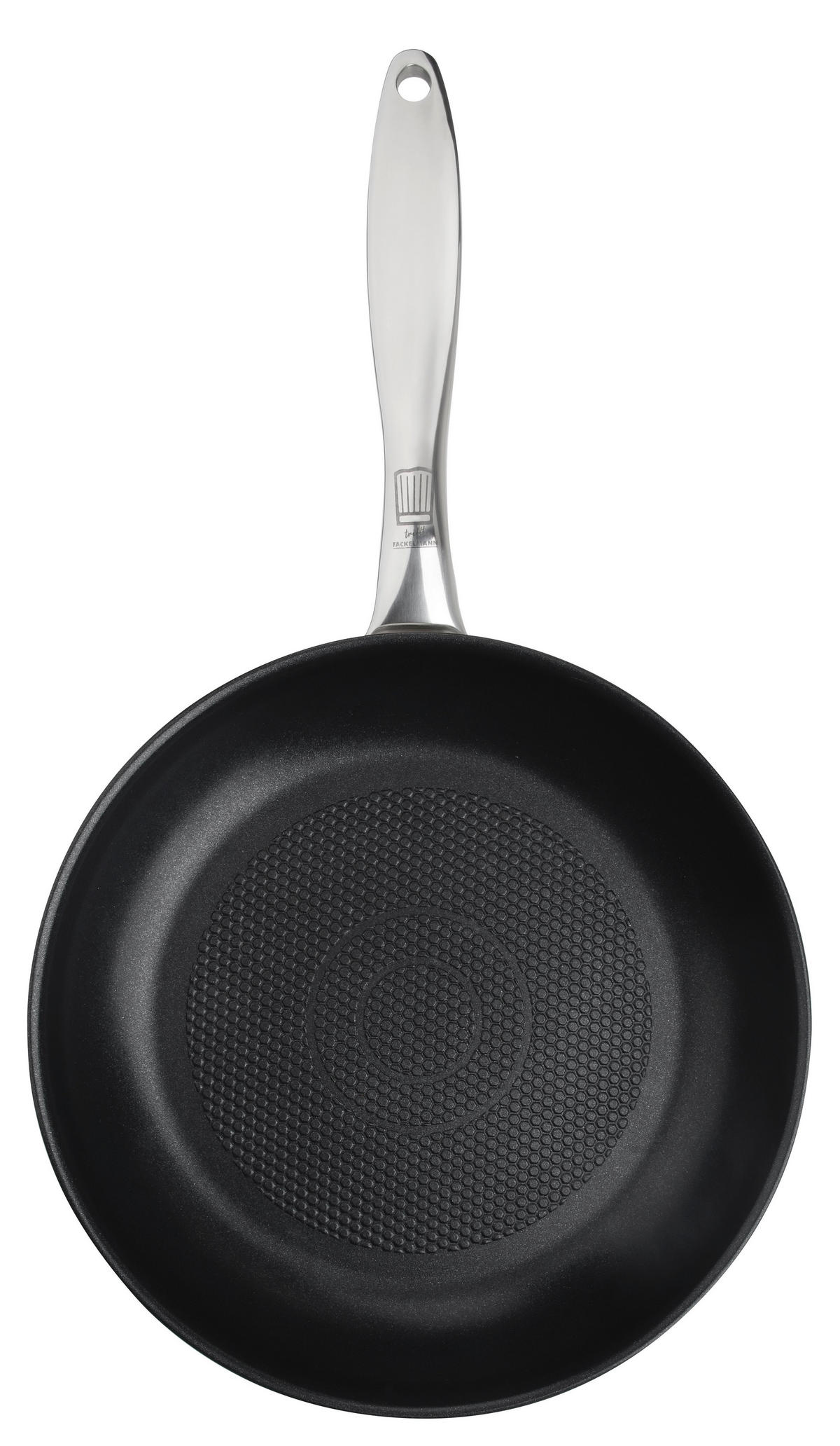 TIGAIE PENTRU PRĂJIT 24 cm  - argintiu/negru, Design, metal (24cm) - Chefkoch+Fackelmann