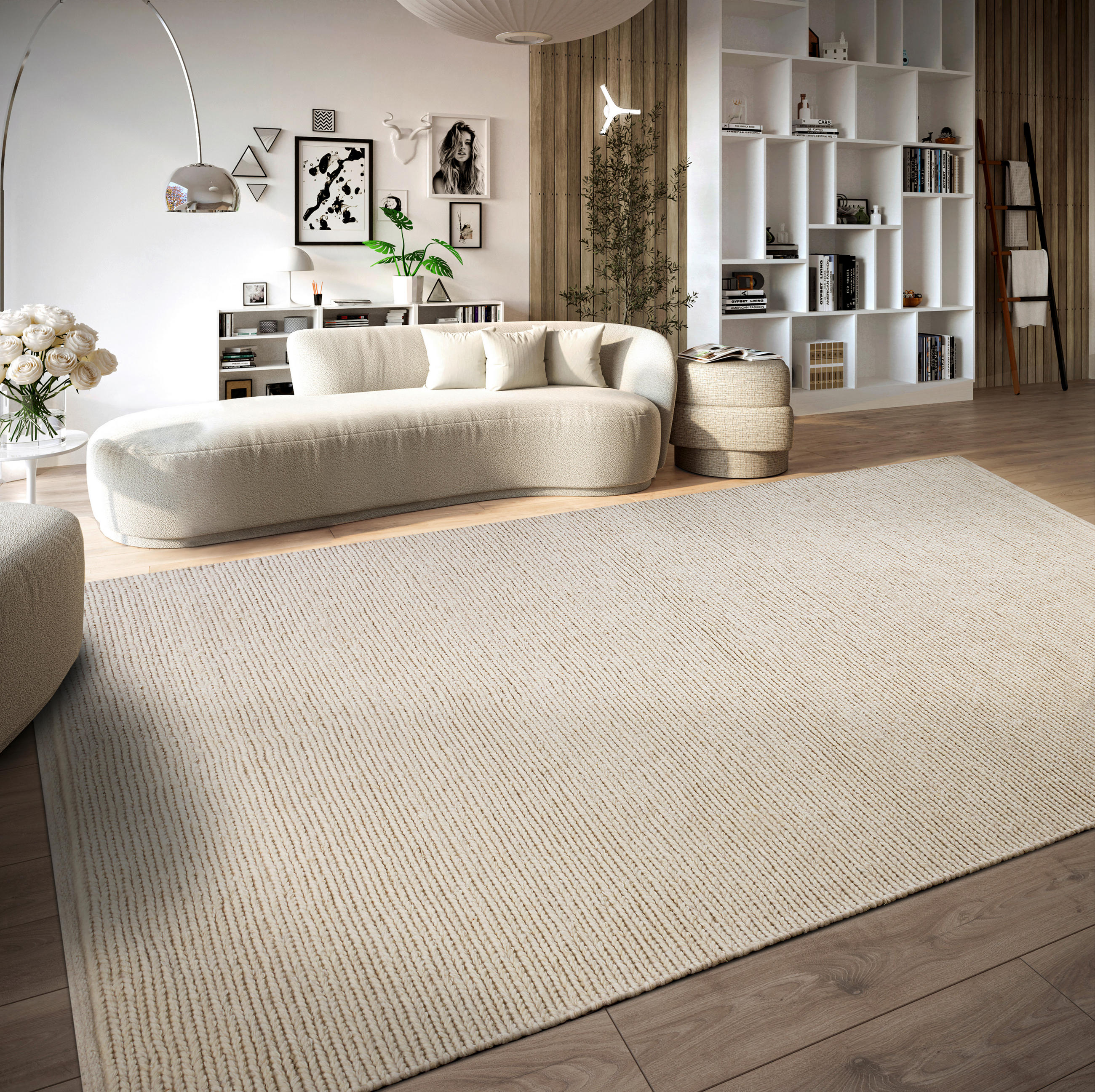 HANDWEBTEPPICH 60/90 cm Kollektion 1748 Weiß  - Weiß, Basics, Textil (60/90cm) - Villeroy & Boch