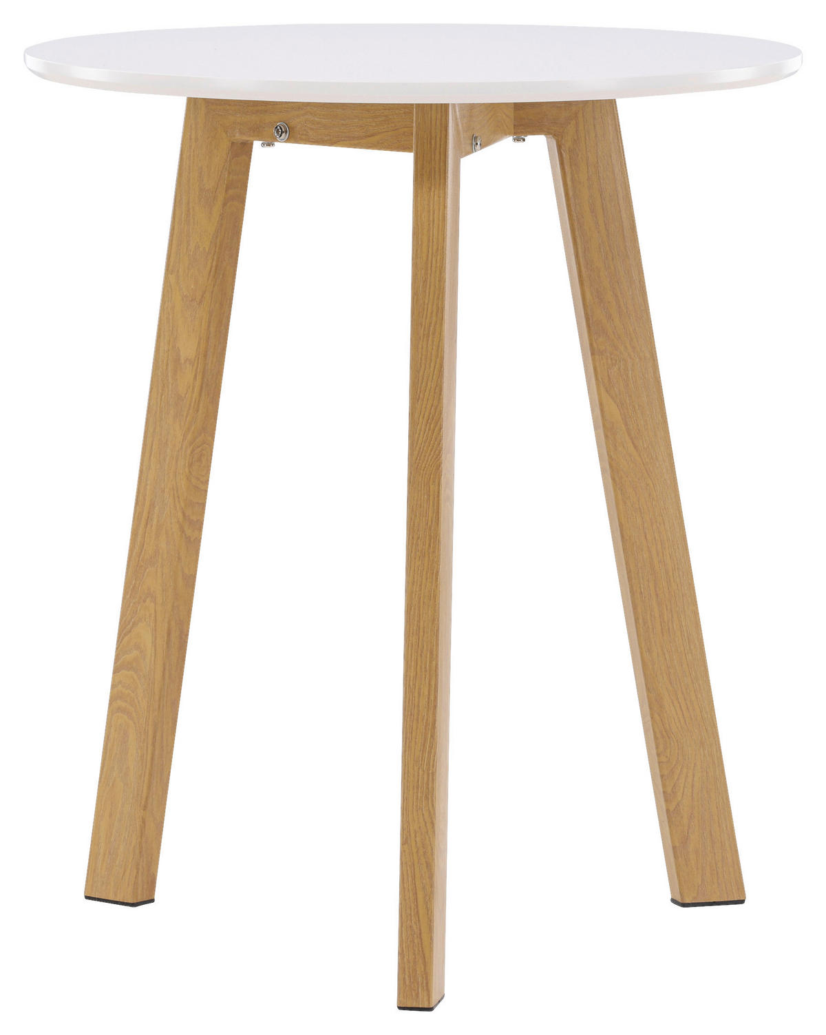 ESSTISCH in Holz, Metall 65/65/75 cm  - Hellbraun/Weiß, Design, Holz/Metall (65/65/75cm) - Livetastic