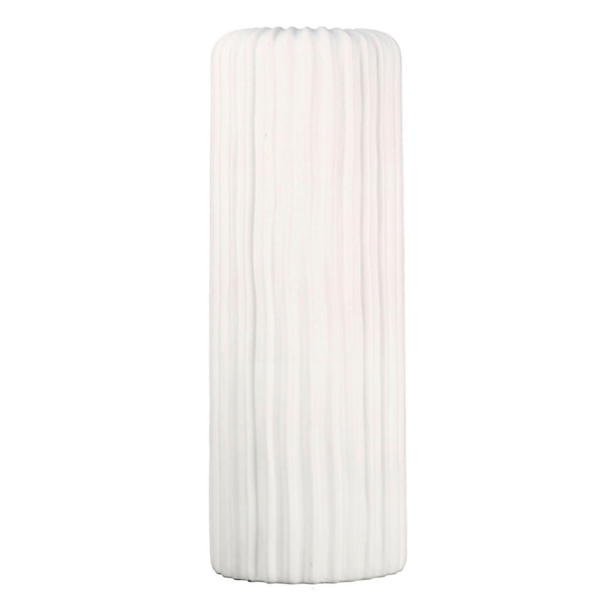 VASE Fjord  - Weiß, Basics, Keramik (16/46/16cm)
