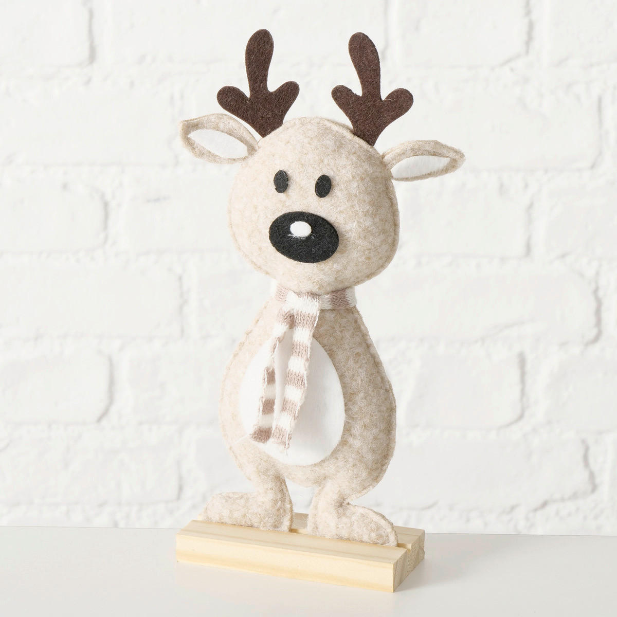 DEKOFIGUR KIND - Braun, Basics, Holz/Textil (13,5/5/28cm)
