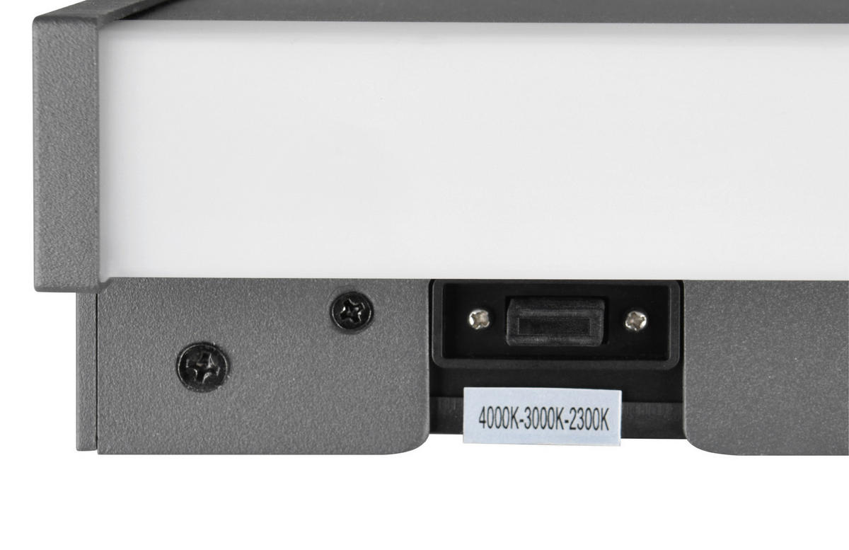 AUSSENWANDLEUCHTE - Weiss/Anthrazit, Design, Kunststoff/Metall (10,7/100/6cm) - Trio Leuchten