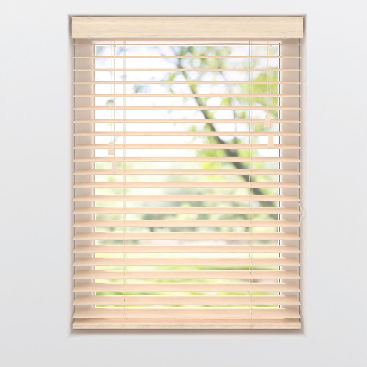 JALOUSIE  halbtransparent  100/130 cm    - Naturfarben, Natur, Holz (100/130cm)