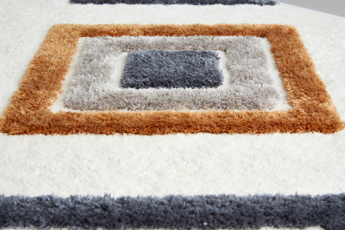 BADTEPPICH Barbados Braun, Grau, Schwarz, Weiß 67/110 cm  - Schwarz/Braun, Basics, Textil (67/110cm) - Schöner Wohnen