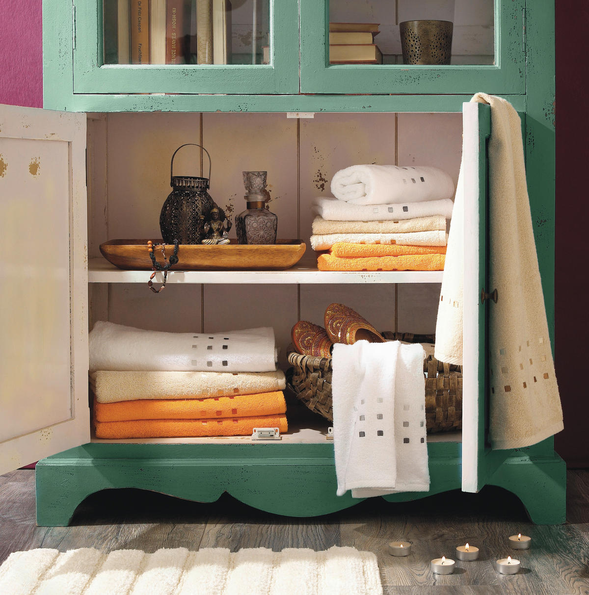 Prosop De Duș 70/140 cm portocaliu  - portocaliu, Konventionell, textil (70/140cm) - Esposa