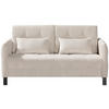 SCHLAFSOFA Cord Beige  - Beige/Schwarz, Design, Textil/Metall (170/88/110cm) - Novel
