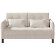 SCHLAFSOFA in Cord Beige  - Beige/Schwarz, Design, Textil/Metall (170/88/110cm) - Novel