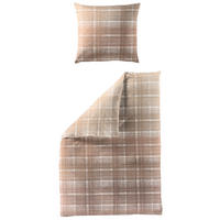 BETTWÄSCHE 2-teilig Biber 135/200 cm  - Terracotta, Design, Textil (135/200cm) - Bierbaum