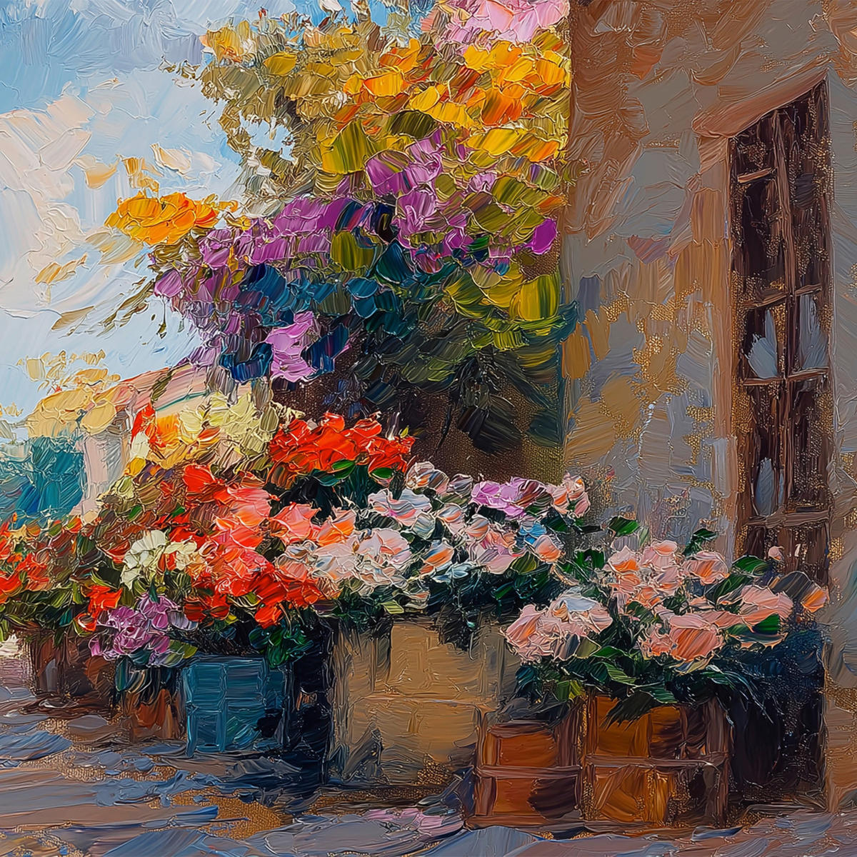 GLASBILD Architektur  - Multicolor, Basics, Glas (30/90/1,40cm) - Euroart